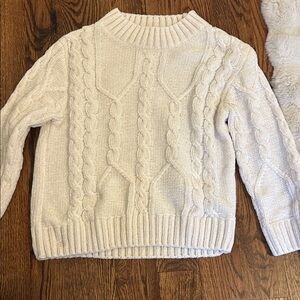 FP Movement by Free People Cable Knit Turtleneck Sweater - Cream